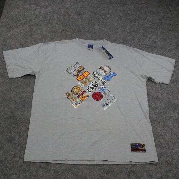 Give Me Face T Shirt Mens XL Hip Hop Short Sleeve Gray Graphic Vintage 2005 - Picture 1 of 12